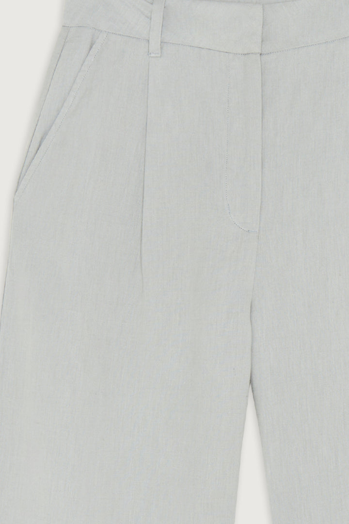 LINEN PANT in Misty Blue — alternate angle