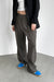 Straight leg pant in khaki — main image