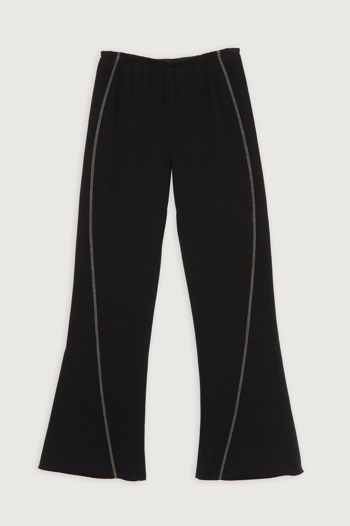 FLEECE PANT in Black — alternate angle