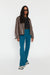 Back slit trouser in legion blue — main image