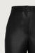 Straight leg vegan leather pant in black — main image
