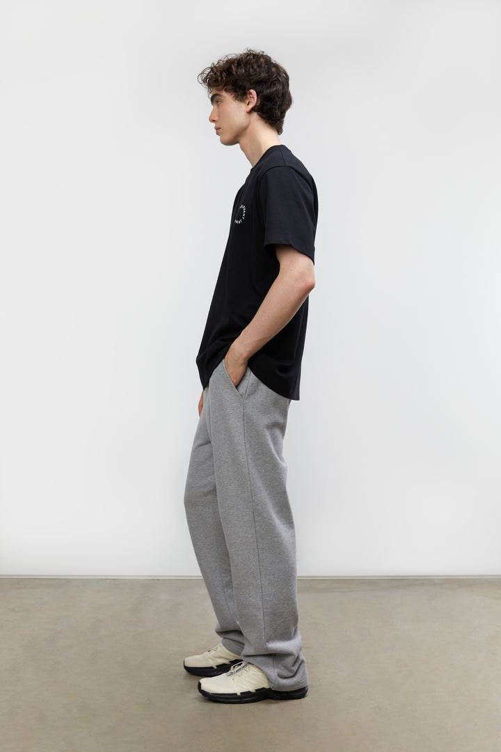 STRAIGHT LEG JOGGER in Dark Heather Grey — alternate angle