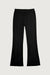 Rib-knit pant in black — main image