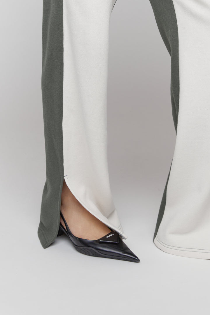 COZY TWO-TONE PANT in Cream Thyme — alternate angle
