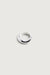 Wavy bubbly ring in silver — main image