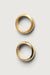Brushed and shine ring set in gold — main image