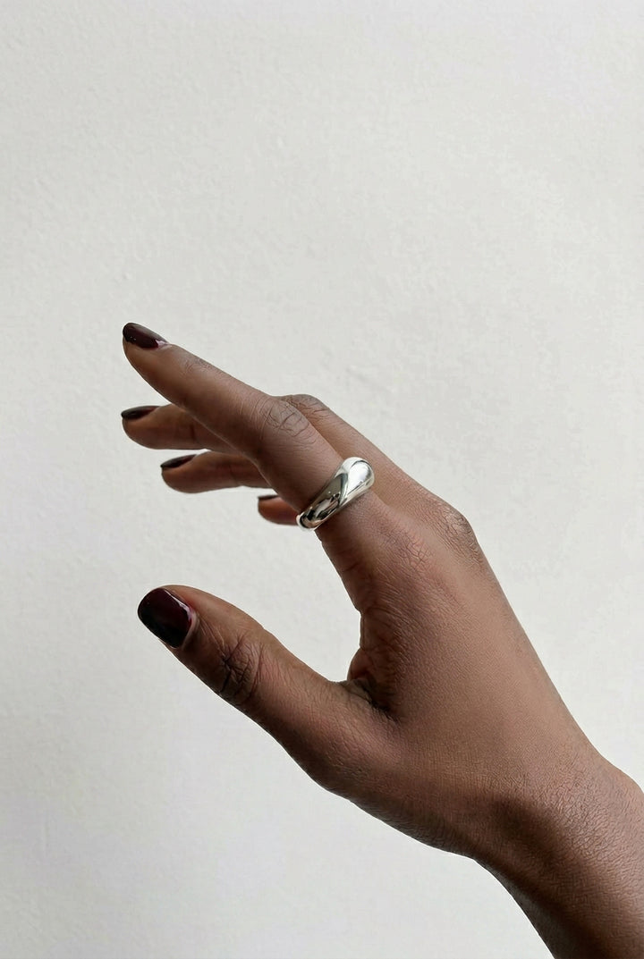WARPED RING in Silver — alternate angle