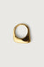 Rounded edge ring in gold — main image
