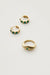 Zirconia dome ring in gold — main image