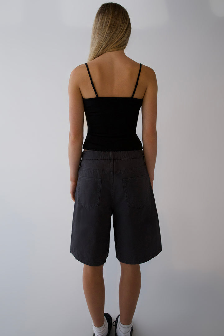 BERMUDA SHORT in ASPHALT — alternate angle