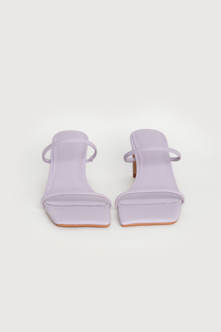 THIN STRAP HEELED SANDAL in Lilac — alternate angle