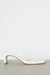Thin strap heeled sandal in white — main image