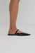 Pointed toe flat in black — main image