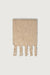Wool blend scarf with tassel in heather oatmeal — main image
