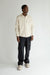 Cotton twill shirt in oatmeal — main image