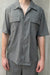 Nylon short sleeve shirt in gargoyle — main image
