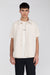 Short sleeve button up in oatmeal — main image