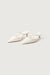 Pointed toe strappy heel in cream — main image
