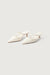 Pointed toe strappy heel in cream — main image
