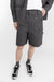 Cotton-twill cargo short in asphalt — main image