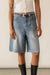 Classic oversized jorts in dark wash — main image