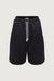 Oversized sweatshorts in black — main image