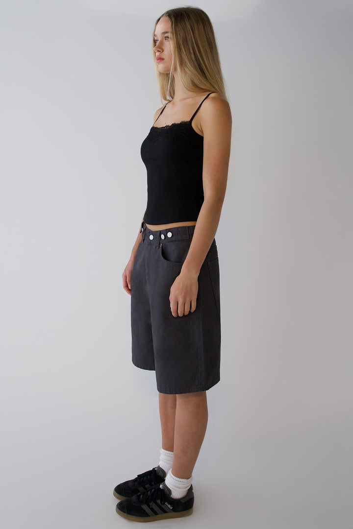 BERMUDA SHORT in ASPHALT — alternate angle