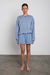 Garment dyed cotton elastic waist short in gd blue — main image