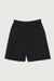 Cotton french terry short in black — main image