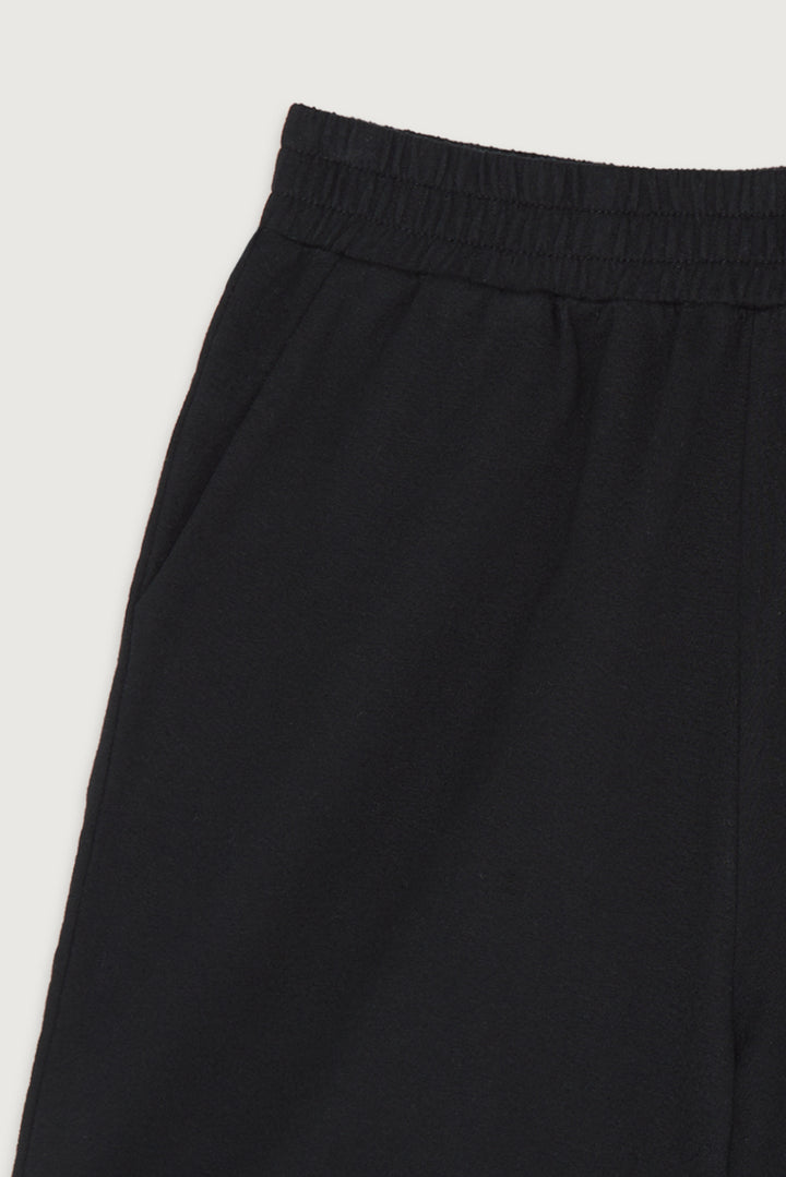 COTTON FRENCH TERRY SHORT in Black — alternate angle