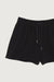 Cotton blend terry short in black — main image