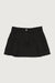 Pleated cargo mini skirt in black — main image