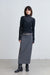 Midi suiting skirt in asphalt — main image