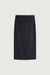 Midi suiting skirt in black — main image