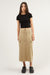 Midi cargo skirt in silver sage — main image