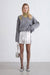 Sequin mini skirt in silver — main image