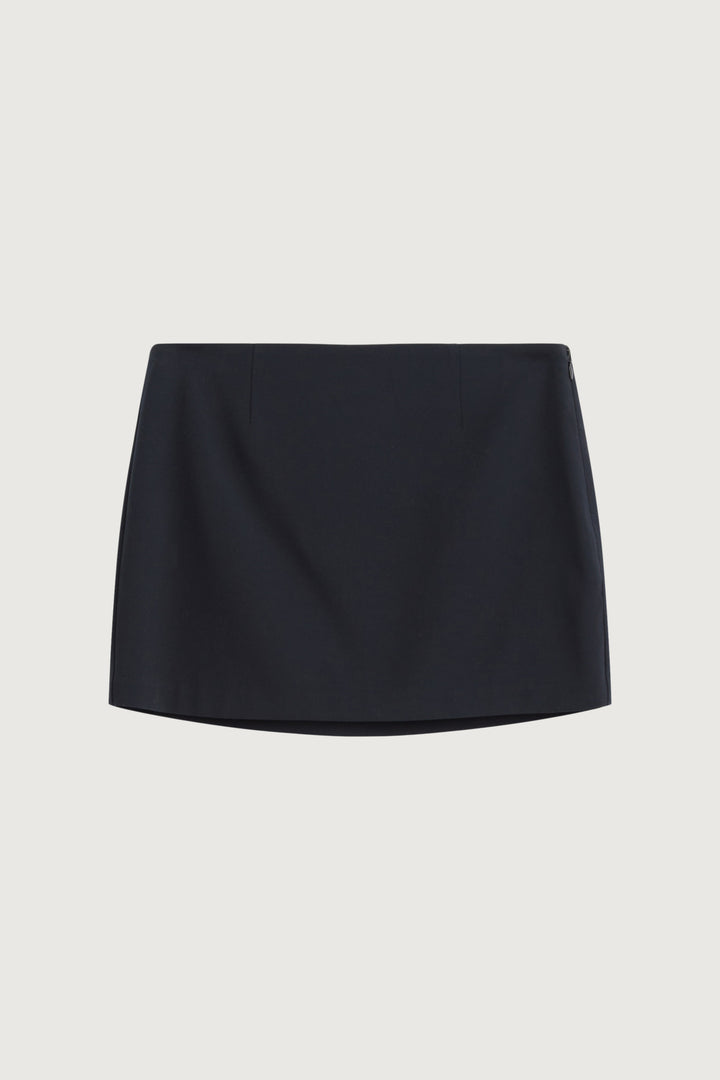 SUITING MINI SKIRT in Black — alternate angle