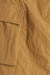 Mini nylon cargo skirt in brown — main image