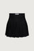 Pleated mini skirt in black — main image