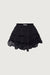 Mini ruffled skirt in black — main image