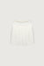Pleated knit mini skirt in birch — main image