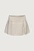 Linen blend pleated mini skirt in seashell — main image
