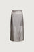 Sheer a-line midi skirt in gray — main image
