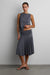 2-way ruched waist midi skirt in odyssey grey — main image