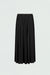 Wrinkle effect maxi skirt in black — main image