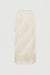 Asymmetrical fringe skirt in ivory — main image
