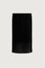 Sheer midi knit skirt in black — main image