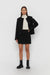 Tweed mini skirt in black — main image