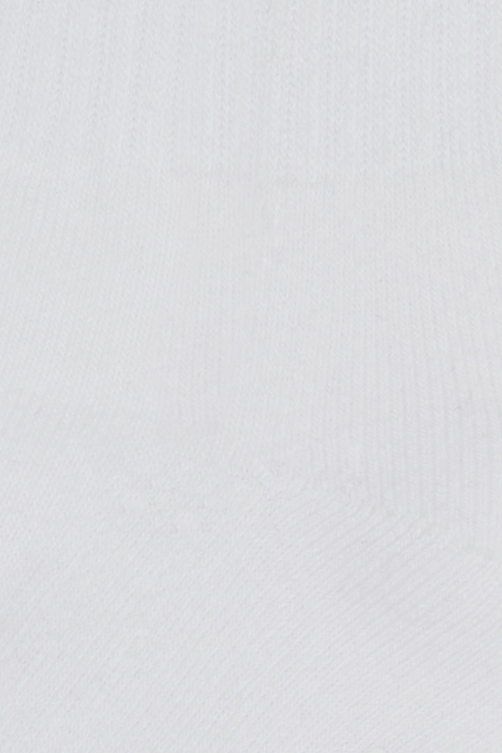 ORGANIC COTTON SPORT SOCKS in White — alternate angle