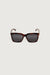 Oversized frame sunglasses in tortoise shell black — main image